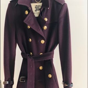 Burberry Black Amythest Coat US Size 6